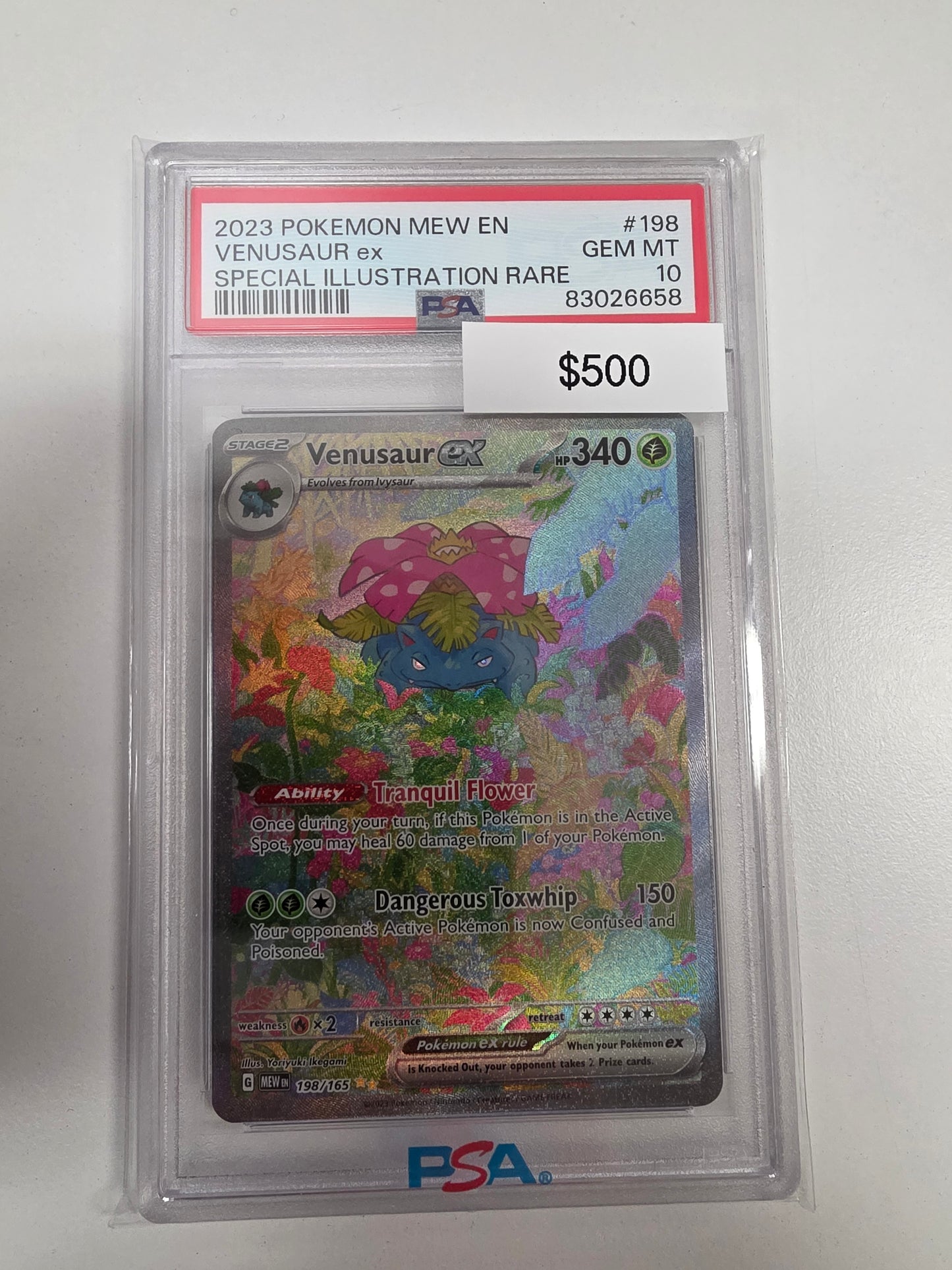 Pokemon Venusaur ex 198/165 PSA 10