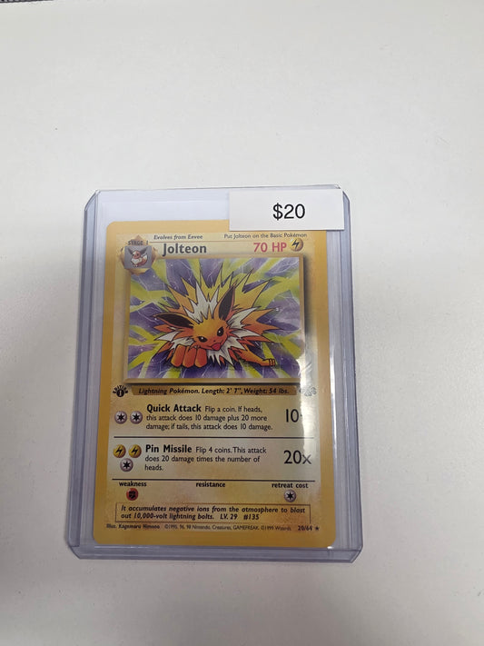 Pokemon Jolteon 1st edition 20/64