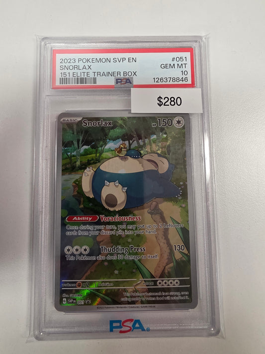 Pokemon Snorlax 051 PSA 10