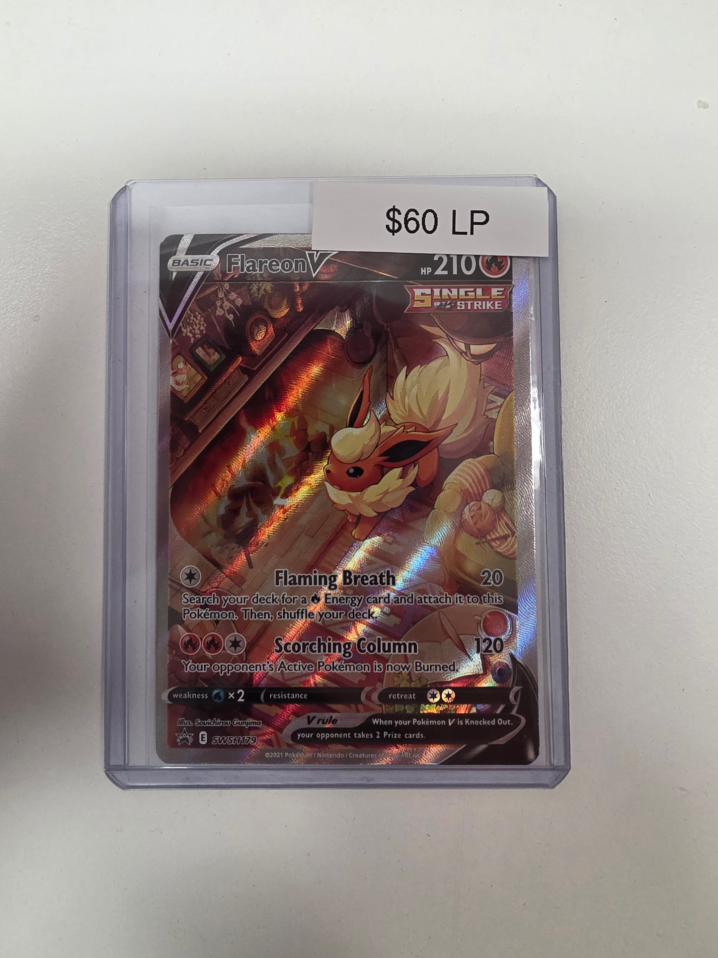 Pokemon Flareon V LP SWSH 179