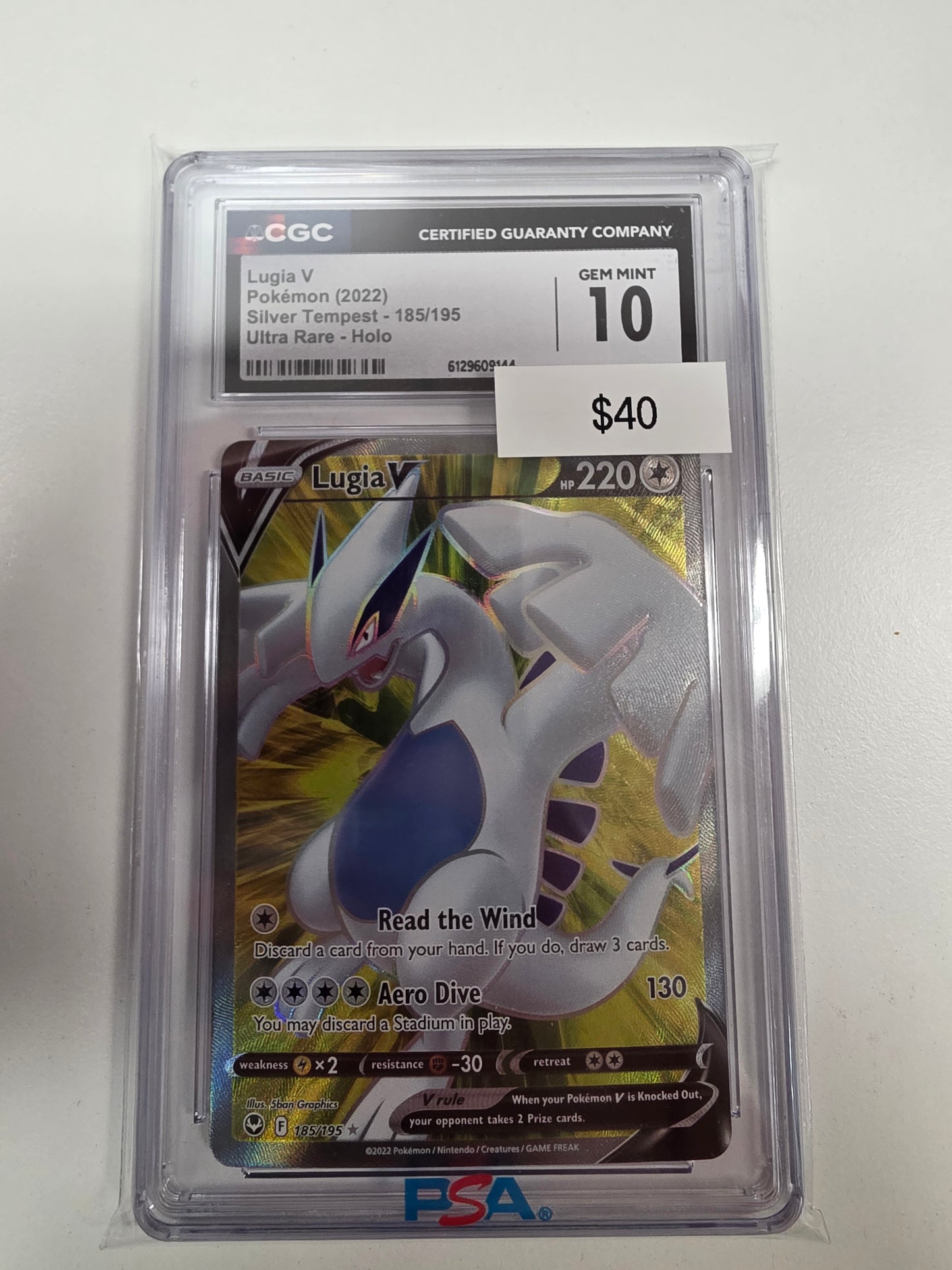 Pokemon Lugia V 185/195 CGC 10