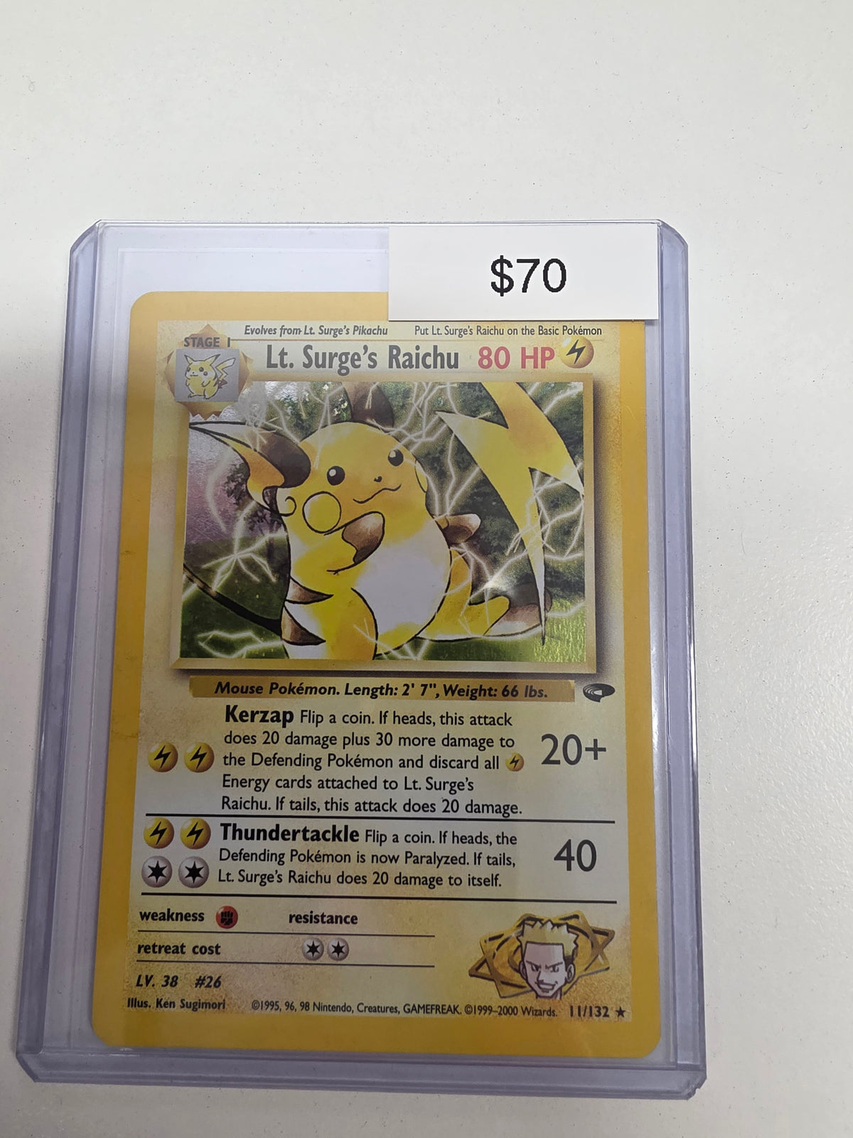 Pokemon LT. Surge's Raichu  11/132