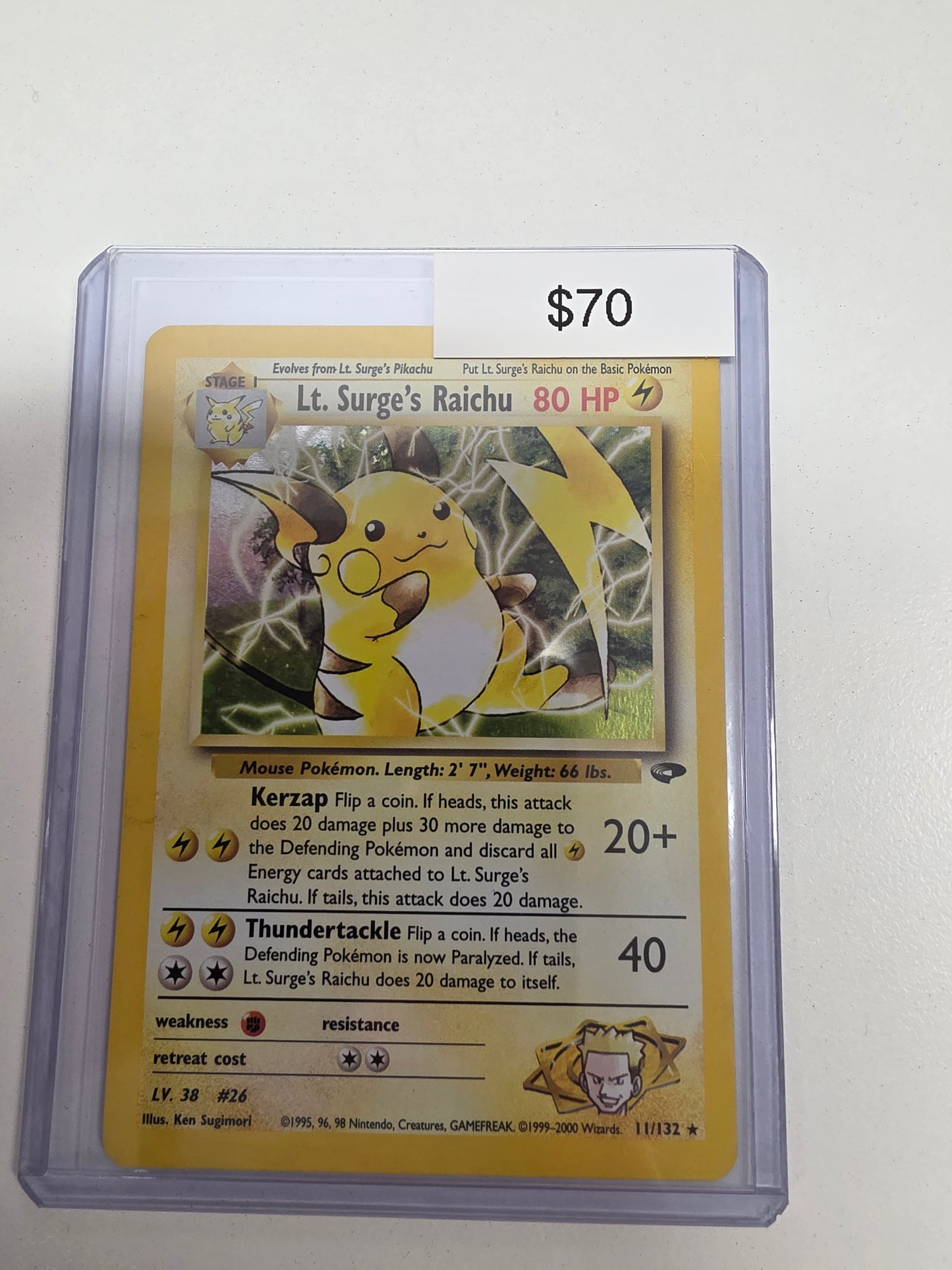 Pokemon LT. Surge's Raichu  11/132