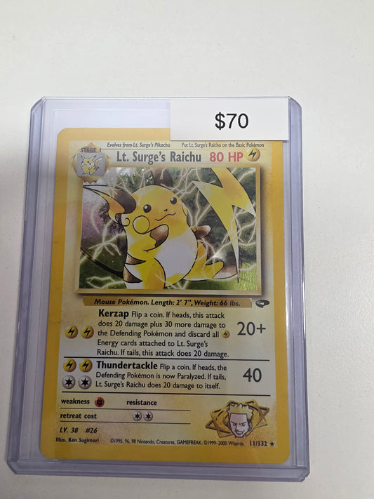 Pokemon LT. Surge's Raichu  11/132