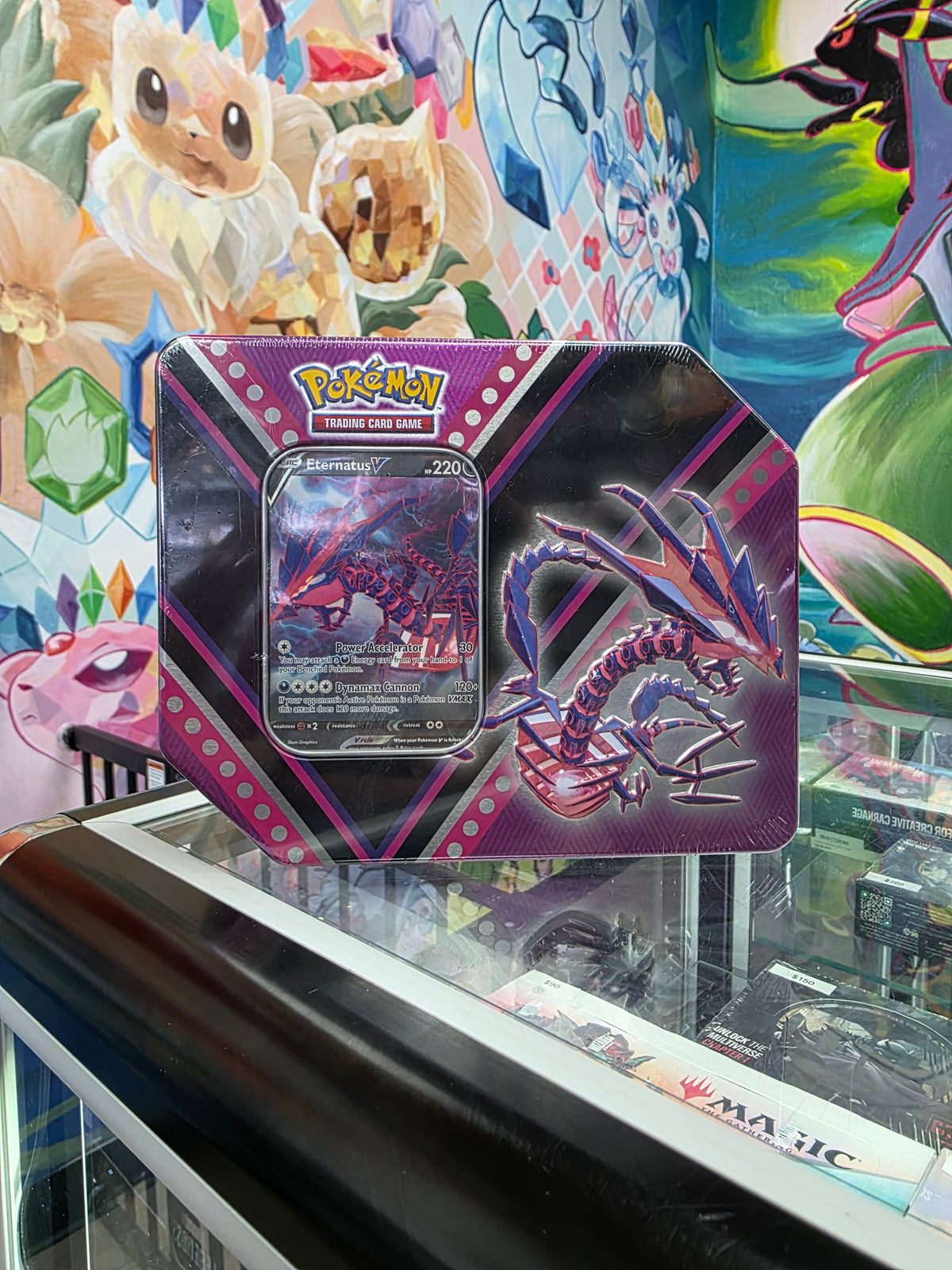 Pokemon 2020 Eevee,Pikachu, Eternatus Tin