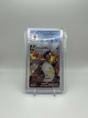 POKEMON TCG! CGC 9 Mint Charizard VMAX SV107/SV122 Shining Fates with Sub GRADES