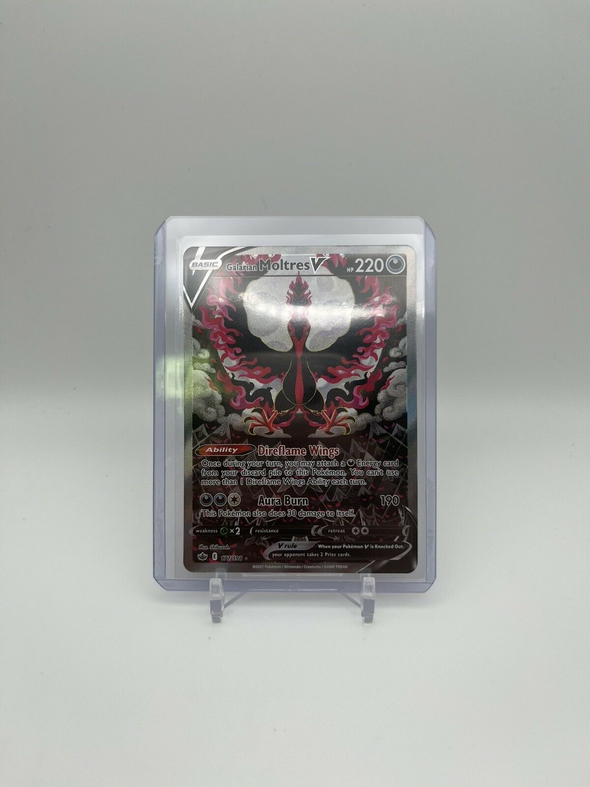 POKÉMON GALARIAN MOLTRES V ALTERNATE ART #177/198