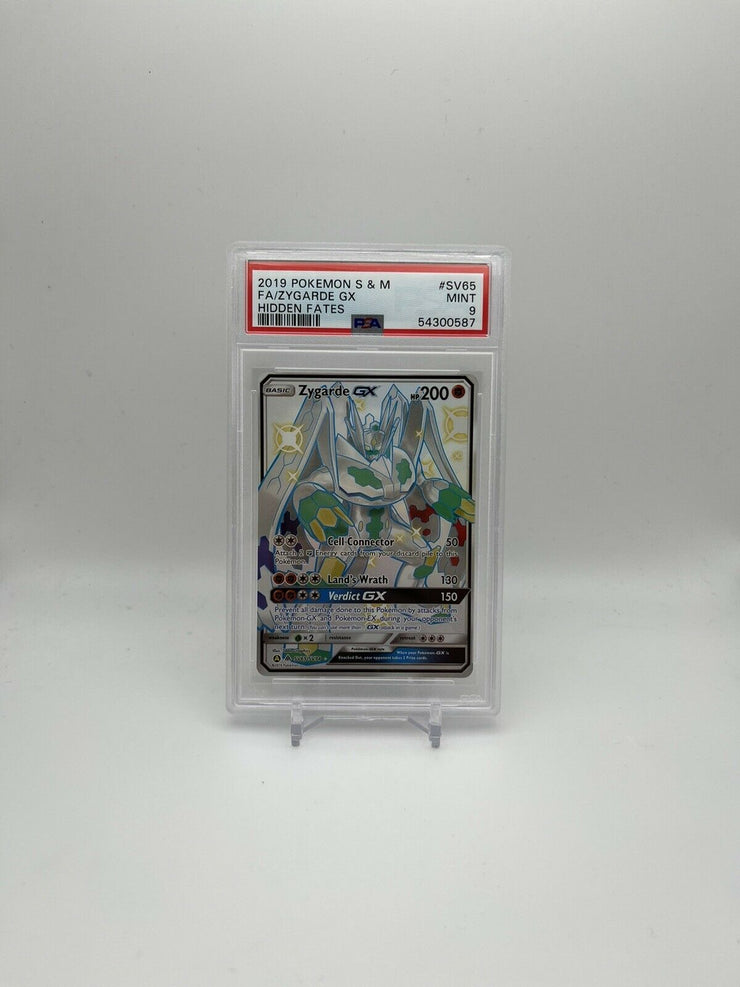 PSA 9 MINT Zygarde GX Full Art Hidden Fates Pokemon Card SV56/SV94