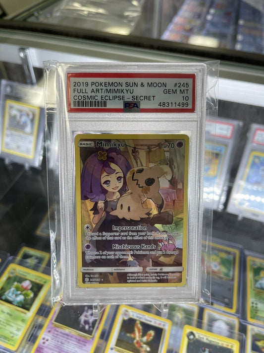 Pokemon Cosmic Eclipse Mimikyu Full Art #245 PSA 10 *FREE NEXT DAY AIR!*