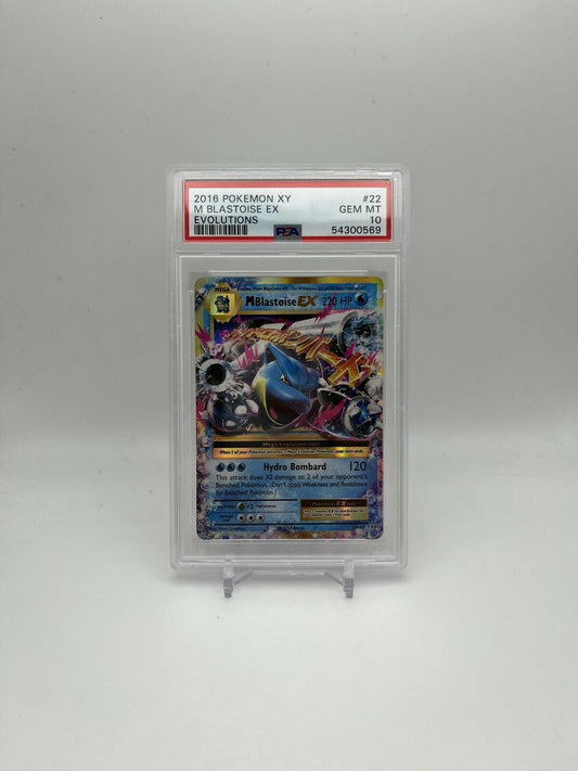 2016 Pokemon XY Evolutions M Blastoise EX 22/108 PSA 10 Gem Mint