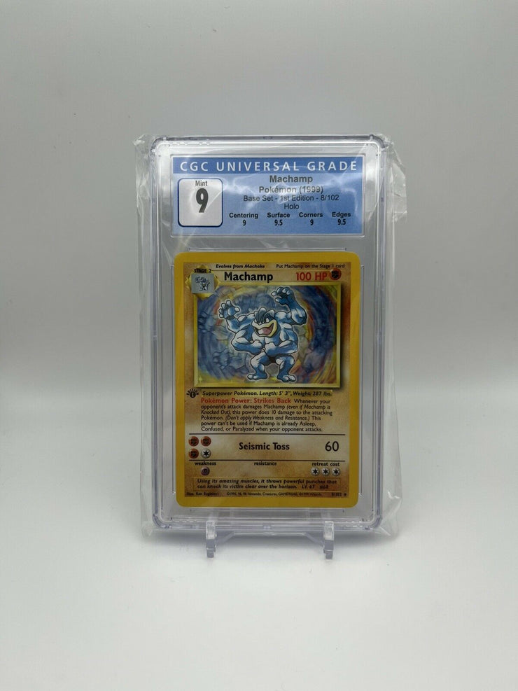 1999 Pokemon Base Set 1st Edition Machamp 