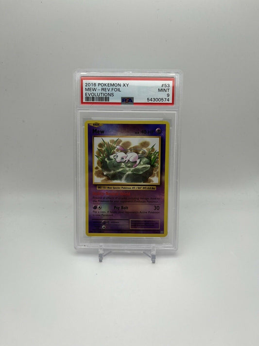 2016 Pokemon XY Evolutions Mew Reverse Foil PSA 9 #53
