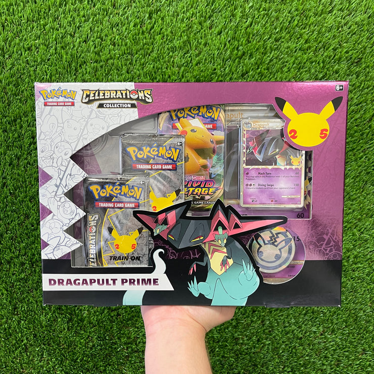Pokemon Celebrations Dragapult Prime Collection Box