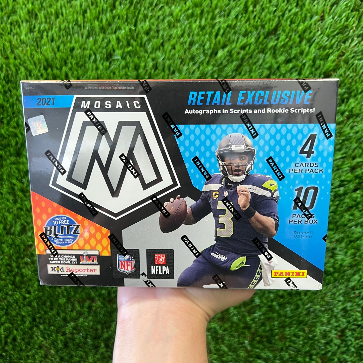 2021 Mosaic Football Mega Box (Reactive Yellow)