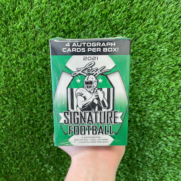 2021 Leaf Football Signature Blaster Box (4 Autographs)