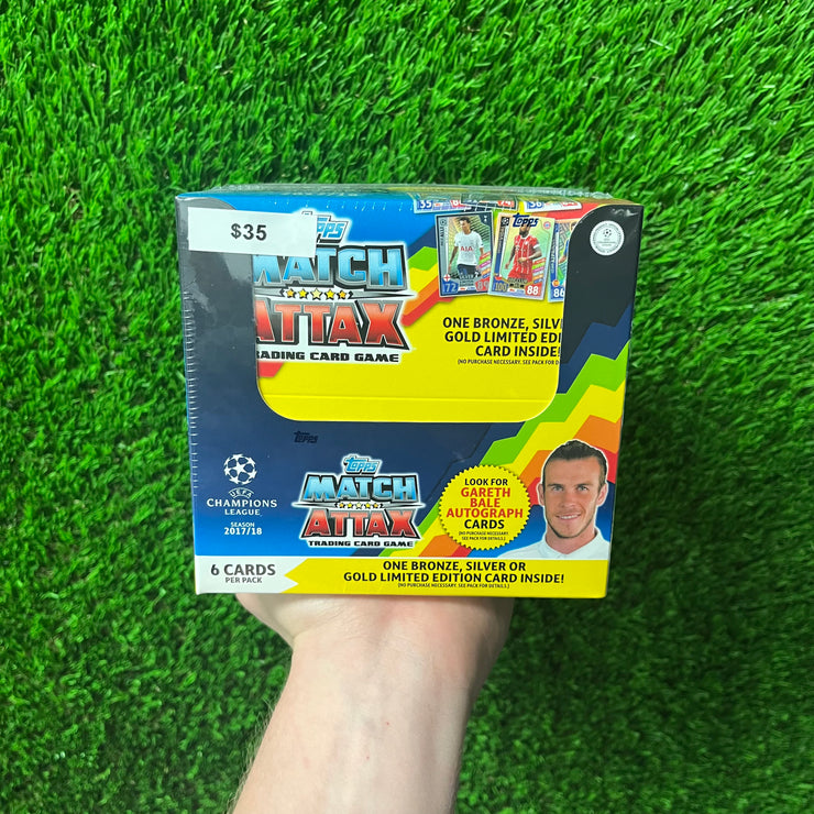 2017-18 Match Attax Soccer Sticker Hobby Box