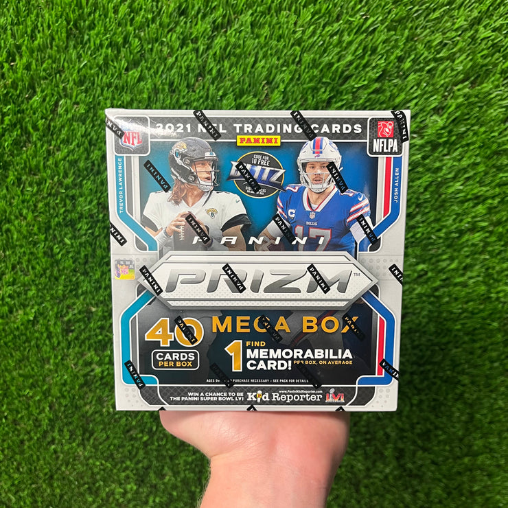2021 Prizm Football Mega Box (Green Pulsar)